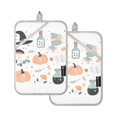 thumbnail image 7 of Yayeee Pot Holders Kitchen Heat Resistant with Pocket 7"x9.8" Cotton Oven Cooking Hot Pads, Halloween Pumpkin, 7 of 7