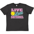 thumbnail image 3 of Inktastic Live Love and Softball Youth T-Shirt, 3 of 5