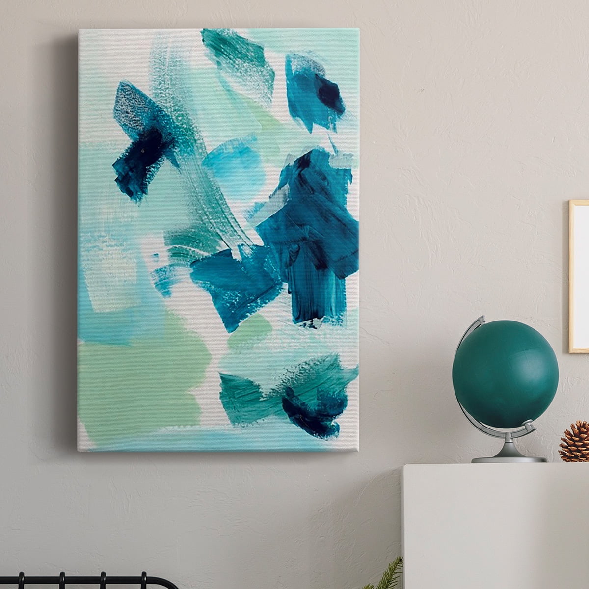 Teal Composition II Premium Gallery Wrapped Canvas - Ready to Hang