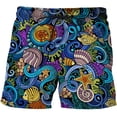 thumbnail image 2 of Pantalones cortos de playa con estampado de patrón abstracto para hombre, Bermudas de secado rápido, bañadores de Surf, divertidos, Verano Fivean unisex, 2 of 2