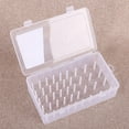 thumbnail image 2 of pitrice Sewing Thread Box 42 Spools Large Capacity Plastic Storage Empty Embroidery Cross-stitch Dust-proof Container Accessories Blue, 2 of 9