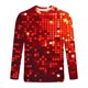 thumbnail image 3 of Ceisia Men's Gold Starburst Print T-Shirt | Slim Long-Sleeve Crewneck Festive Casual Top Gift, 3 of 5