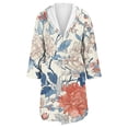 thumbnail image 4 of Jindong Robes en Peluche pour Femmes Robe en Polaire Longue Chaude Peignoir de Bain Veste de Détente Imprimée Robe de Confort Robes pour Femmes, 4 of 5