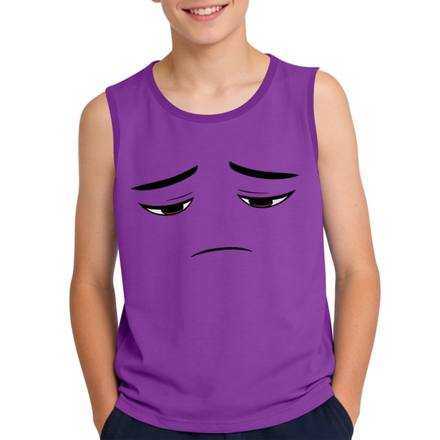 Wo-Fusoul Camisole pour Garçons et Filles 3-15 Ans, Débardeur Sans Manches à Col Rond, Imprimé Dégradé Doux, Haut Décontracté et Tendance pour Tout-Petits