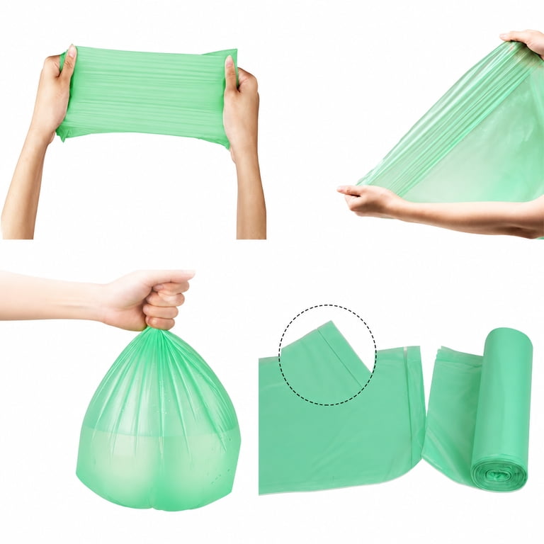 Ustris Compostable Small Trash Bags, 2.6 Gallon, 100 Count photo 2