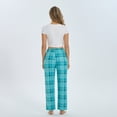 thumbnail image 7 of HEARNICE Women's Pajama Pants, Soft Long Casual Pajama Lounge Bottoms, Knit Sleep Pants with Pockets(LAKE BLUE PLAID, L), 7 of 7