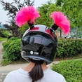 thumbnail image 6 of 2Pcs Motorcycle Helmet Braids Woman Men Wig Decor Motorbike Riding Skiing Helmet Decoration Punk Ponytail Helmets Accessories, 6 of 6