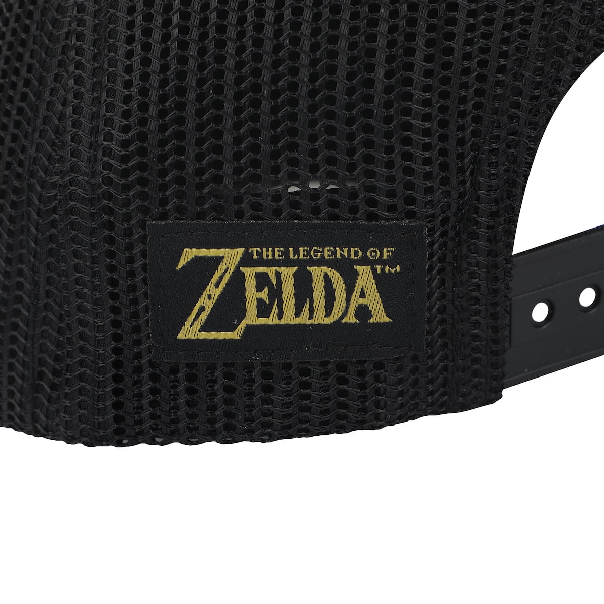 The Legend of Zelda Gold Evergreen Logo Black Trucker Hat