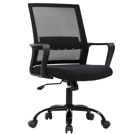 BestOffice Mesh Office Chair Computer Chair Executive Chair with Lumbar Support & Swivel  Black