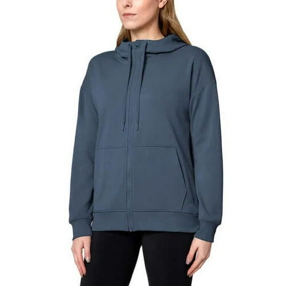 Mondetta Ladies' Performance Full Zip Hoodie, China Blue XS