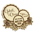 thumbnail image 2 of Personalized Wedding Save The Date Cards 20 Rustic Engraved Wood Magnets With Envelopes Wedding Announcements, 2 of 2