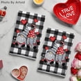 thumbnail image 5 of &nbsp;SOME THING Buffalo Plaid Gnomes Love Mother''s Day Kitchen Towels Dish Towels, 18x26 Inch Anniversary Wedding Decoration Hand Towels Set of 2, 5 of 6