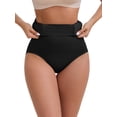 thumbnail image 5 of INSPIRE CHIC Mother's Day Women's High-Waisted Butt Lifting Briefs Postpartum Tummy Control Breathable and Comfortable Control Panties S Black, 5 of 6