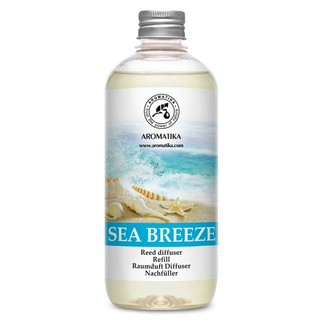 Reed Diffuser Refill Sea Breeze 17 Fl Oz - Room Diffuser Refill - Home Fragrance - Fresh Fragrance - Sea Breeze Diffuser - Scented Diffuser with Fresh Scent - Room Freshener - Long Lasting Fragrance