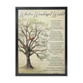 thumbnail image 2 of ADALE What A Wonderful World Song Lyrics Poster Print Wall Art Decor Home Modern Canvas Artwork Painting Oil Decorative Pictures for Bathroom Pics Giclee Canvas Print Black Framed 18x12 Inch, 2 of 5