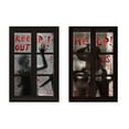 thumbnail image 2 of Halloween 2-pack door and window curtain background hanging cloth horror ghost outdoor decoration scene hanging cloth P, 2 of 4