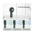 thumbnail image 4 of Ventilador Portátil Recargable 4000mAh - Verde, 3 Velocidades, Hasta 16 Horas de Uso, Ligero y Potente para Viajes y Oficina, 4 of 6