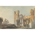 thumbnail image 3 of John Varley 14x11 Black Modern Framed Museum Art Print Titled - Kirkstall Abbey Near Leeds (1804), 3 of 5