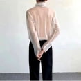 thumbnail image 5 of Bibifish Men's See Through T Shirt Turtleneck Mesh Long Sleeve T Shirt Slim Fit Stretch Undershirts Party Club Tops, 5 of 9
