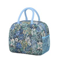 Womens Pioneer Flower Floral Print Pattern Lunch Box for Work,Insulated Lunch Bag for Women,Loncheras Para Mujer,Leakproof Adult Lunch Bag for Work,Beach,Travel,Picnic,Camping