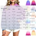 thumbnail image 4 of Hoodies for Teen Girls Oversized Sweatshirts Girls Ombre Hoodie Gradient Color Pullover No-Drawstring Long Sleeve Relaxed Fit Casual Sweatshirt for Fall Winter School Daily Wear (Ages 3-14 Years), 4 of 6