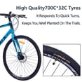thumbnail image 5 of iYofe Hybrid Bike 700C for Men and Women, Shimano 21 Speed Road Bike, 85% Pre-assembled, City Bike Commuter Bike, Black, 5 of 6