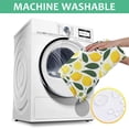 thumbnail image 6 of Yellow Lemon Fruits GreenLeaves Pattern Square Tablecloth,Waterproof Square Table Cover,Wipeable Spillproof Washable Table Cover for Home Kitchen Party Decor 60"x60"(152x152cm), 6 of 6