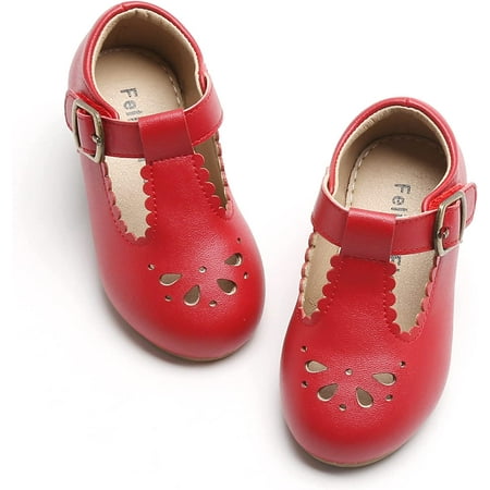 

QWZNDZGR Toddler Little Girl Flat Oxfords Dress Shoes - Mary Jane Princess for Girl Party School Shoes.