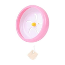 HEANUJJ Plastic Hamster Running Wheel in Pink for Small Pets Easy to Attach to Cage