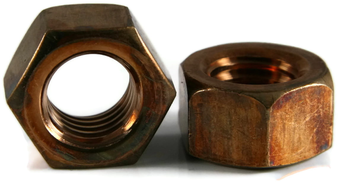 Qty 250 3/8-16 Silicon Bronze Finished Hex Nut UNC 