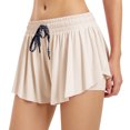 thumbnail image 1 of Pantalones cortos deportivos de verano de doble capa para evitar la exposición, pantalones cortos sueltos de secado rápido para mujer, 1 of 7
