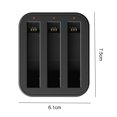 thumbnail image 4 of Concentrador De Cargador De Batería Soporte de cargador de batería de 3 ranuras 12V 3A Hub de carga rápida para cámara Insta360 X2 X3 Ndcxsfigh  Para estrenar, 4 of 9