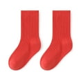 thumbnail image 5 of URMAGIC Toddler Boy Girl Cotton Cute Socks Low Cut Crew Ankle Solid color Socks 5 Pairs, 5 of 11