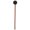 Black, variant on HERFIER Whale Singing Gong Resonant Mallet for Sound Baths Gong Friction Mallet with Wood Handle 8.06x1.1x1.1in