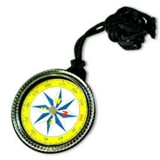 ADROIT (2 Pack) Easy-to-Read Compass | 2" (5.1 cm) Diameter | Nostalgic Design | Long Lanyard | Great For Hiking, Camping, Outdoors, Survival Education