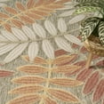 thumbnail image 5 of Nourison Aloha 3'6" x 5'6" Sage Rose Modern Rug, 5 of 10