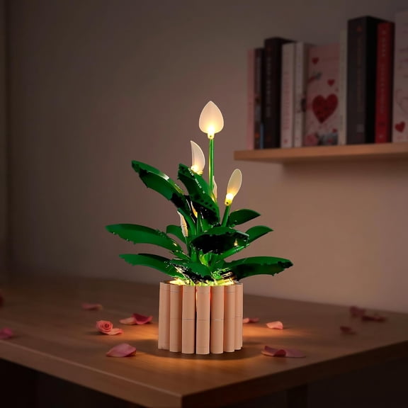 LED Light for Lego-11504 Botanicals Peace Lily Building Blocks Model (Building Set NOT Included)