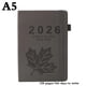 thumbnail image 1 of Daily Planner 2026: A5 Daily Scheduling Notebook With Maple Leaf Pu Leather Cover - Journal Planner Yearly Agenda Notebook, 1 of 3