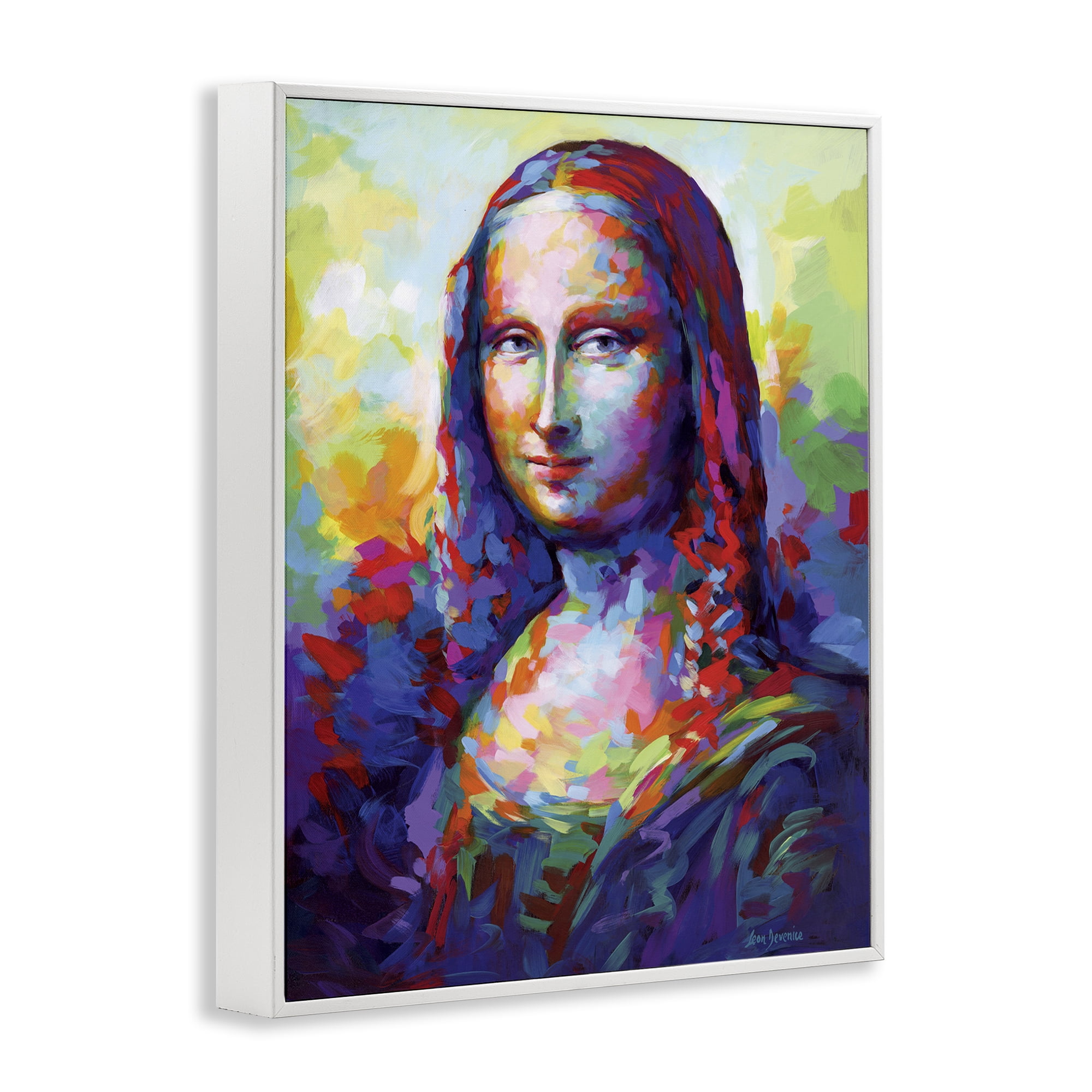 Stupell Industries Abstract Classic Painting Novelty Painting White Framed Art Print Wall Art, 11 x 14