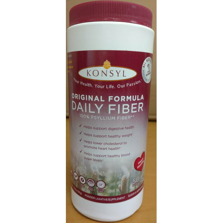 Konsyl Natural Supplement Laxative Original 100% Psyllium Fiber Sugar Free (Best Natural Fiber For Constipation)