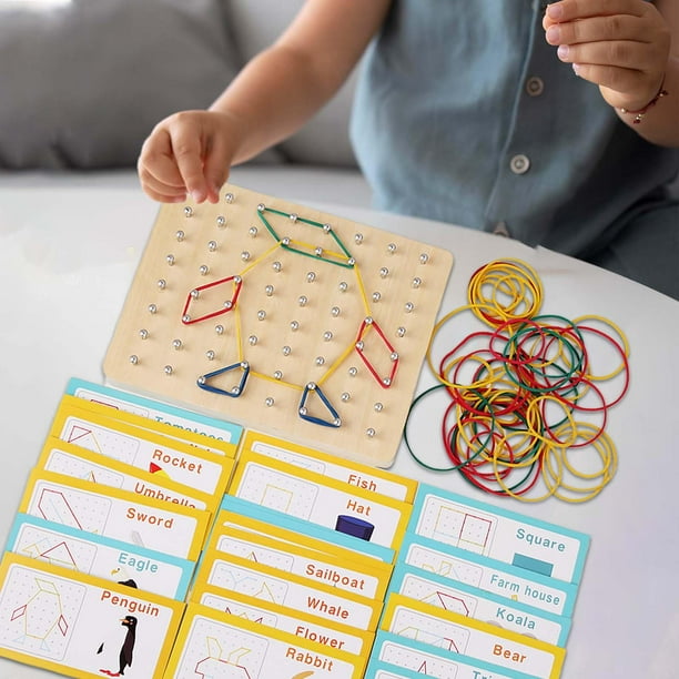 Tablero de bloques de juguete educativo de material de