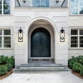 thumbnail image 6 of 27"H 2-Light Matte Black Outdoor Wall Lantern Sconce, 6 of 7