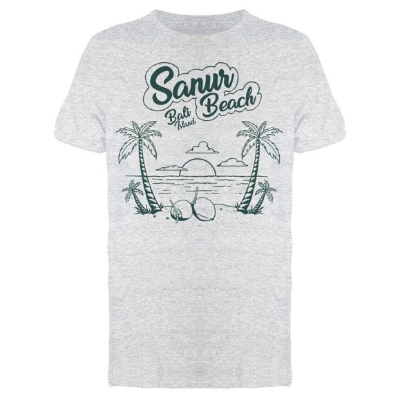 Sanur Beach Bali Island Tee Men's -Image by Shutterstock