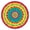 Colorful Tie Dye-1, variant on Colorful Tie Dye Mandala Pattern Round Fitted Tablecloth with Elastic Edge,Dining Table Cover Waterproof,Outdoor Round Tablecloth for Camping,Dining,Indoor and Outdoor