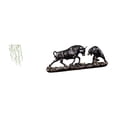 thumbnail image 1 of Elegante mural de pared con enredaderas y escultura moderna de animales de estilo chino, ideal para decorar dormitorios, baños o como regalo., 1 of 8