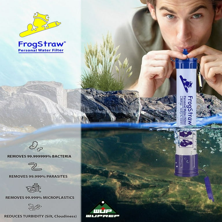 1-6 Pack Water Filter Straw Portable Personal Water Purification Filter  Survival