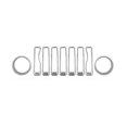 thumbnail image 1 of 9Pcs Front Grille Trim Inserts Grill Cover for Wrangler JL JLU Sports 2018-2023 Chrome Headlight De, 1 of 5