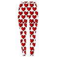 thumbnail image 4 of hotojiny Valentines Day Leggings for Women Trendy Cute Heart Print Yoga Pants Tights Soft High Waisted Athletic Pants, 4 of 6
