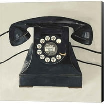 Great Art Now Classic Telephone on Cream by Avery Tillmon, Canvas Wall Art, 12W x 12H