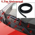 thumbnail image 6 of KERISTE Black Car Front Windshield Panel Decorative Trim Sealing Protective Rubber Strip, 6 of 9